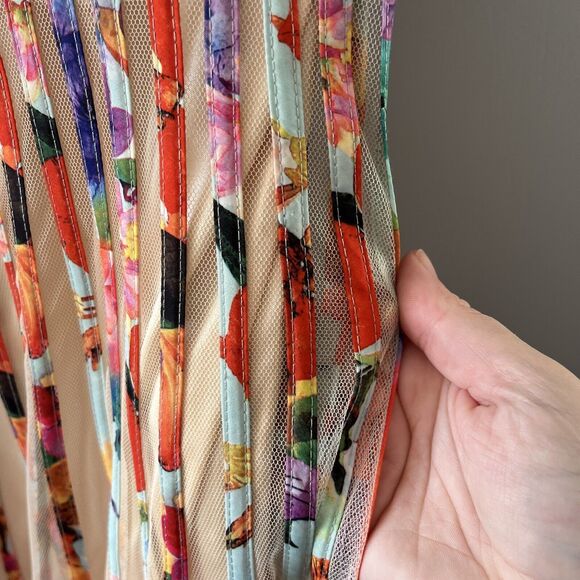 Terramina Multicolor Striped Midi Dress - Picture 3 of 5